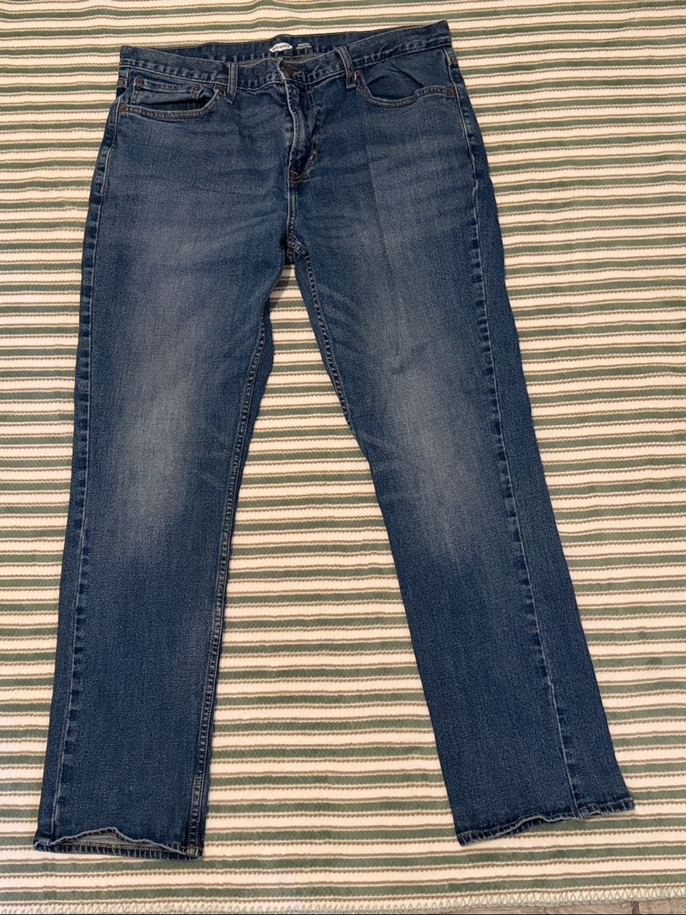 Old Navy Men’s Indigo Straight Flex Jeans Size 36x32